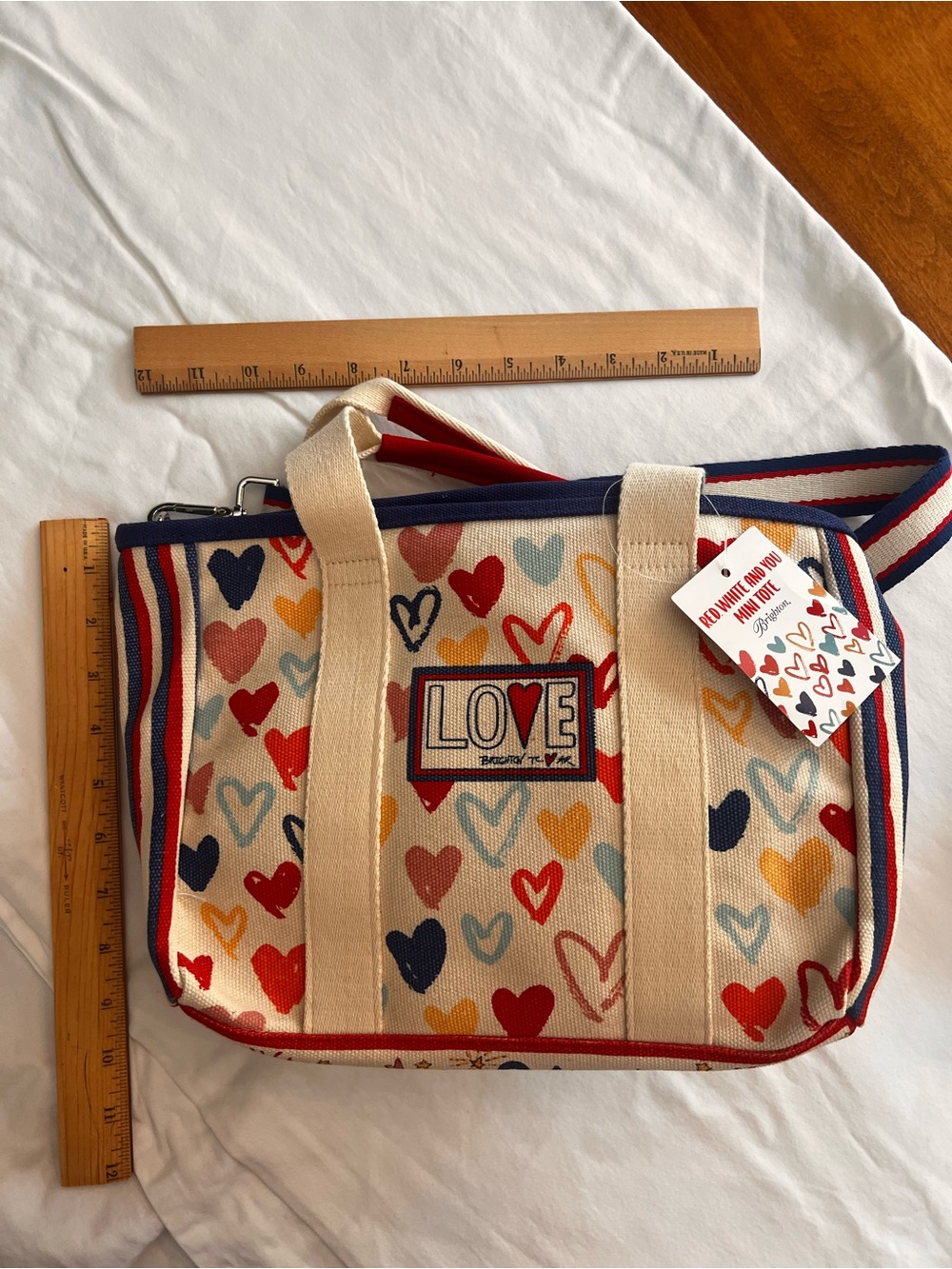 Brighton New Red, White and You Mini Tote